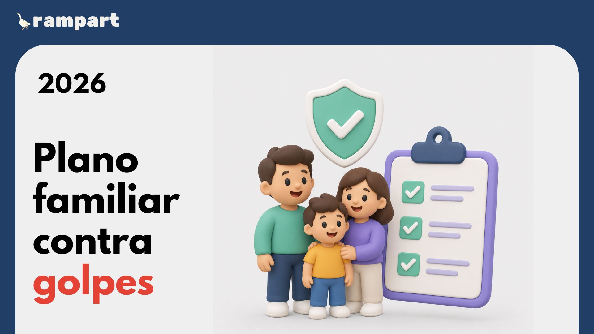 Plano familiar com regras para verificar pedidos urgentes