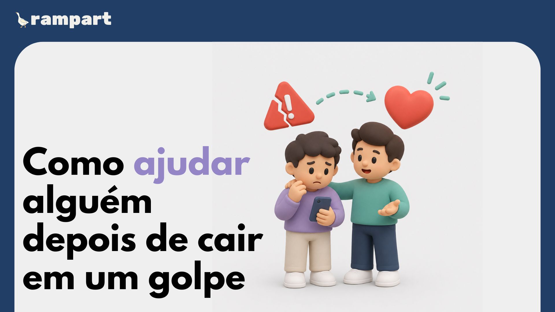Duas pessoas revisando passos de recuperação depois de um golpe