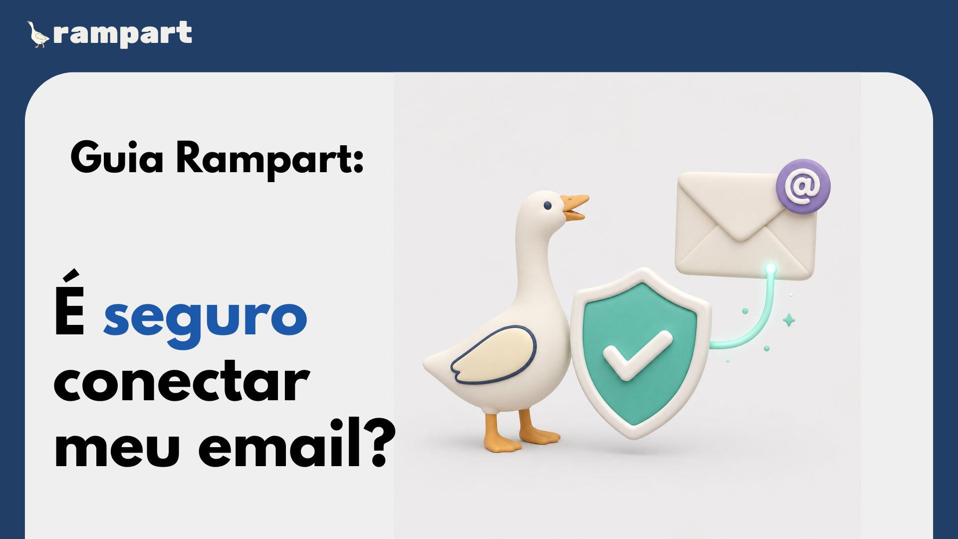 Tela de permissão de email com controles de privacidade