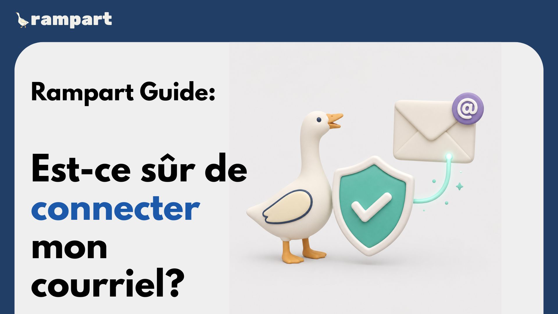 Écran d'autorisation de courriel avec paramètres de confidentialité