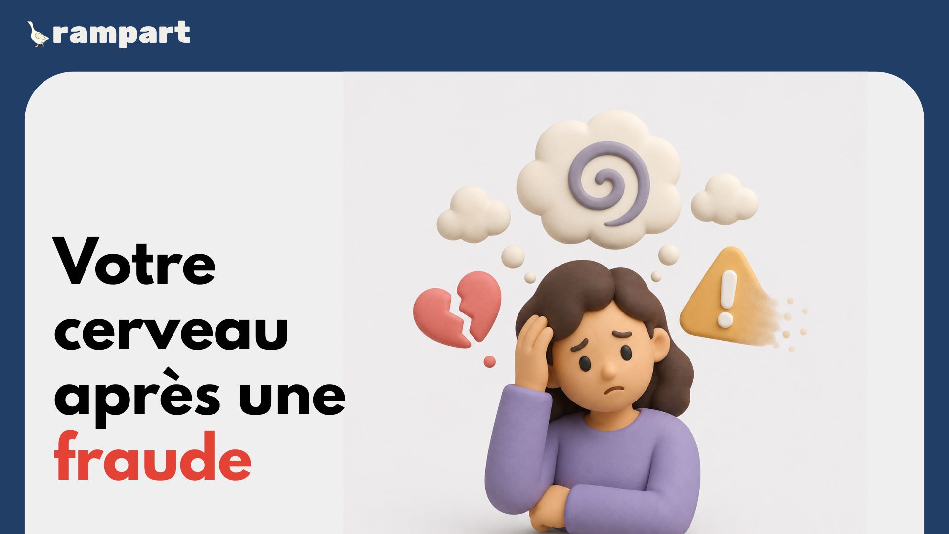 Personne qui retrouve son calme après une fraude