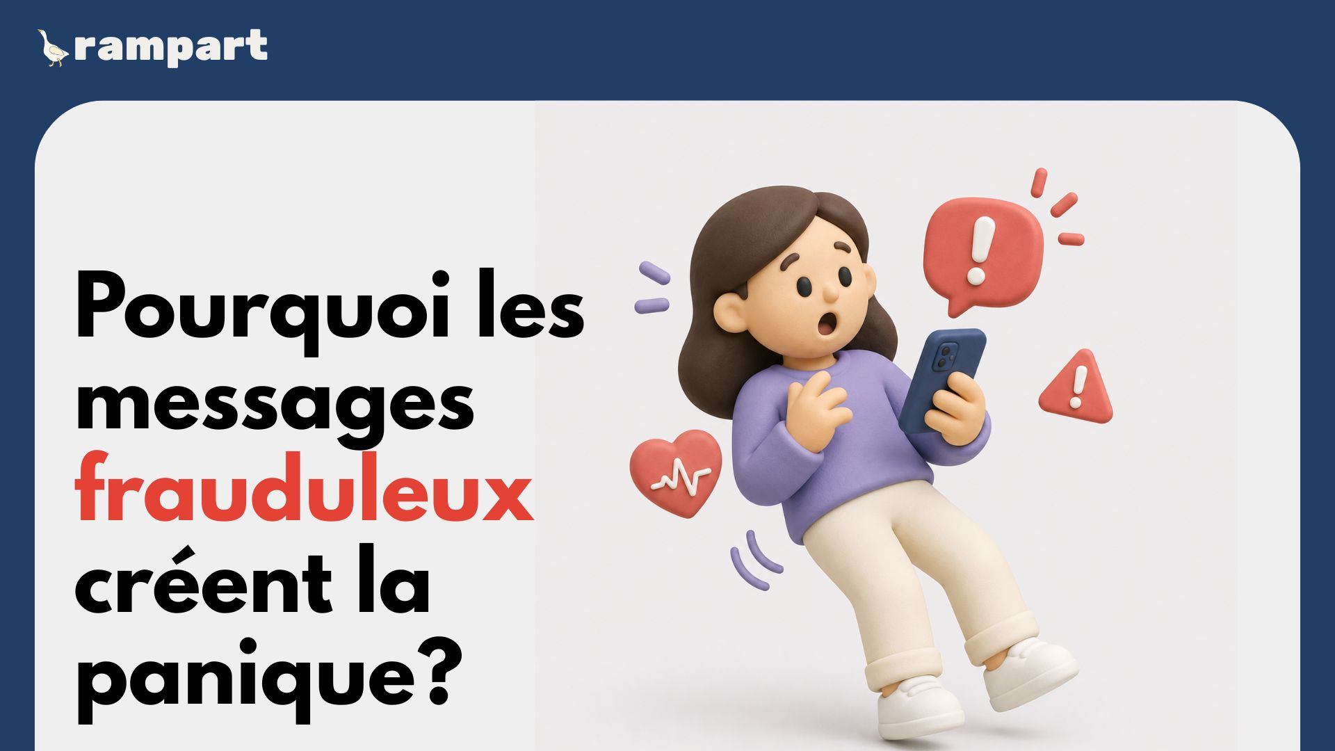 Message frauduleux urgent conçu pour créer la panique
