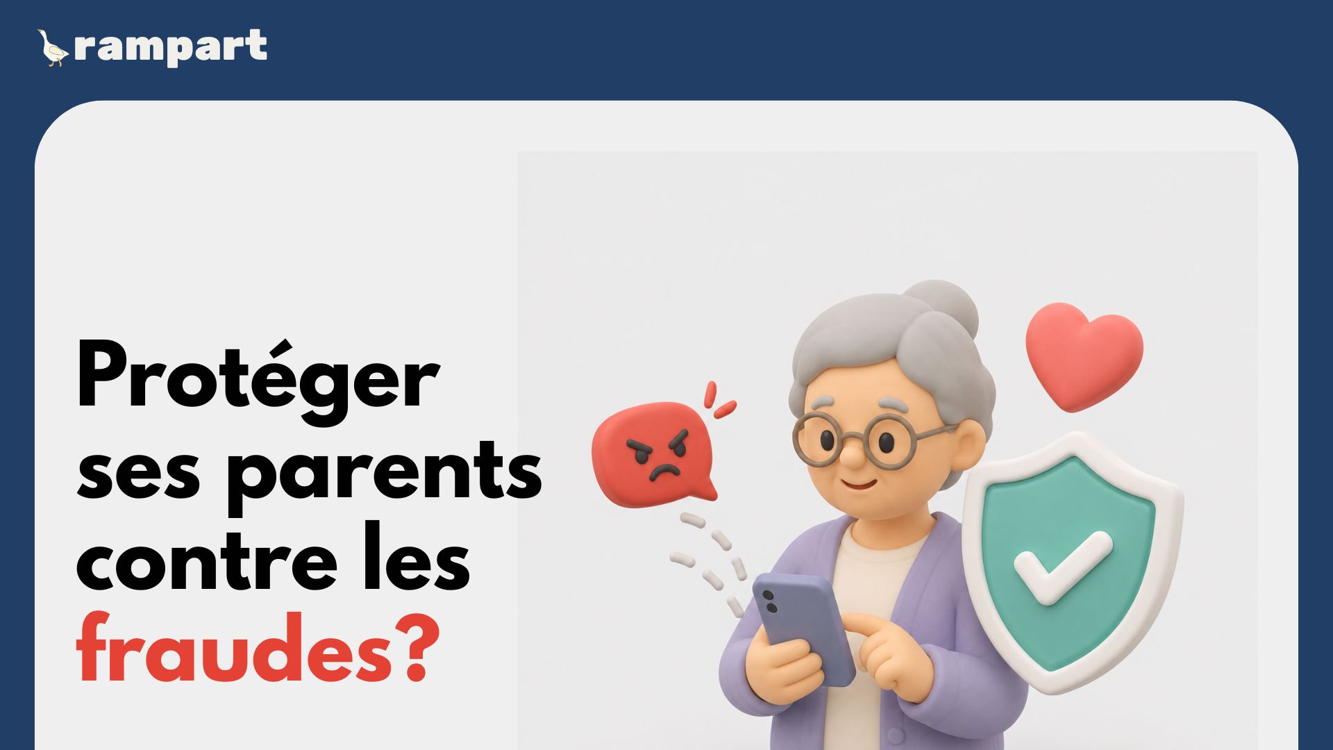 Adulte aidant un parent à vérifier la sécurité de son téléphone