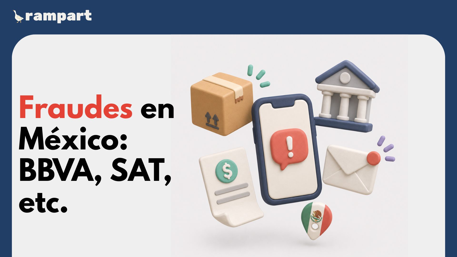 Mensaje sospechoso de banco, SAT o paquetería en México