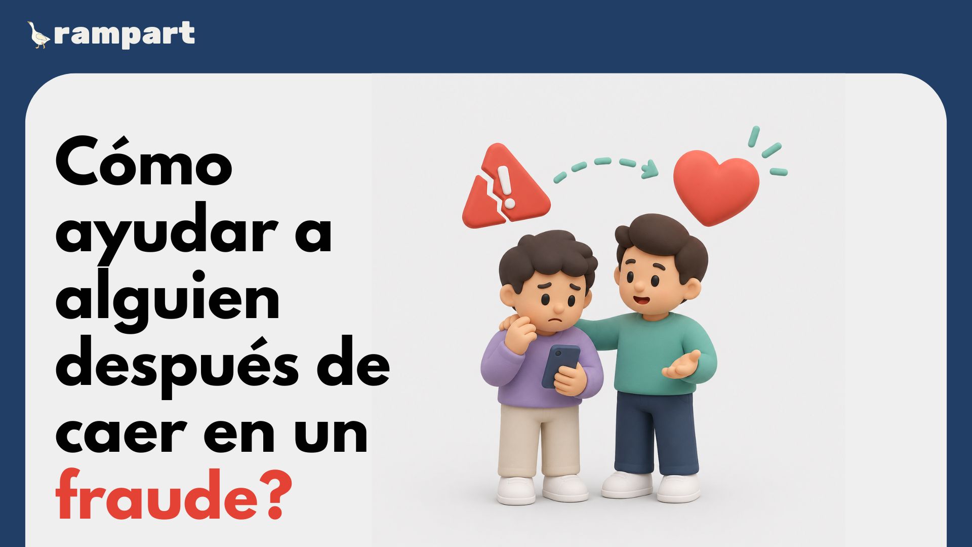 Dos personas revisando pasos de recuperación después de un fraude
