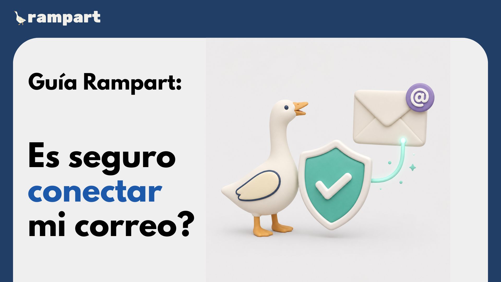 Pantalla de permisos de correo con controles de privacidad